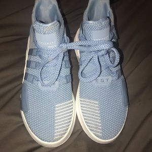 light blue adidas EQT shoes- advanced